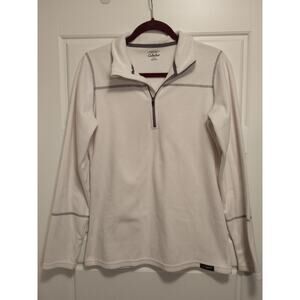 Cabela's Polartec Classic Fleece 1/4 Zip Pullover. Women's Large. White.